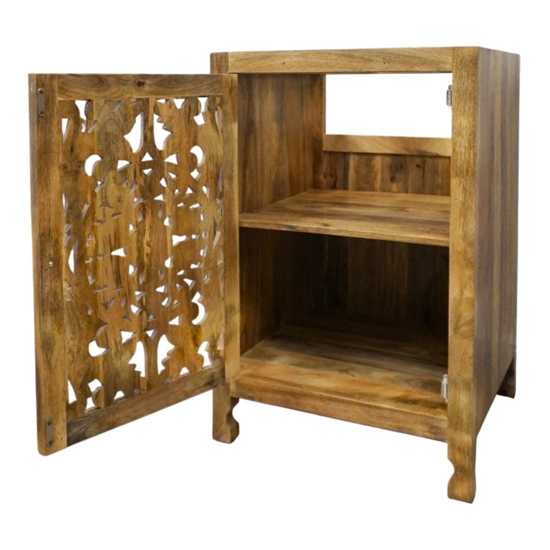 Hand-carved 24" Vanity Stunning Natural Wood image 5