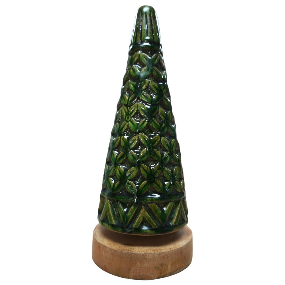 Hand-crafted Carved Wood Christmas Tree BUY 1 GET 1 FREE image 1