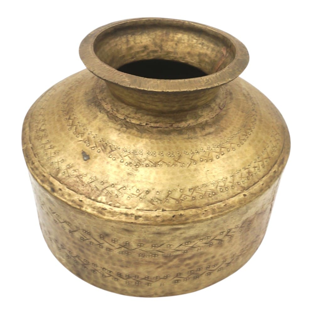 Vintage Brass Pot image 3