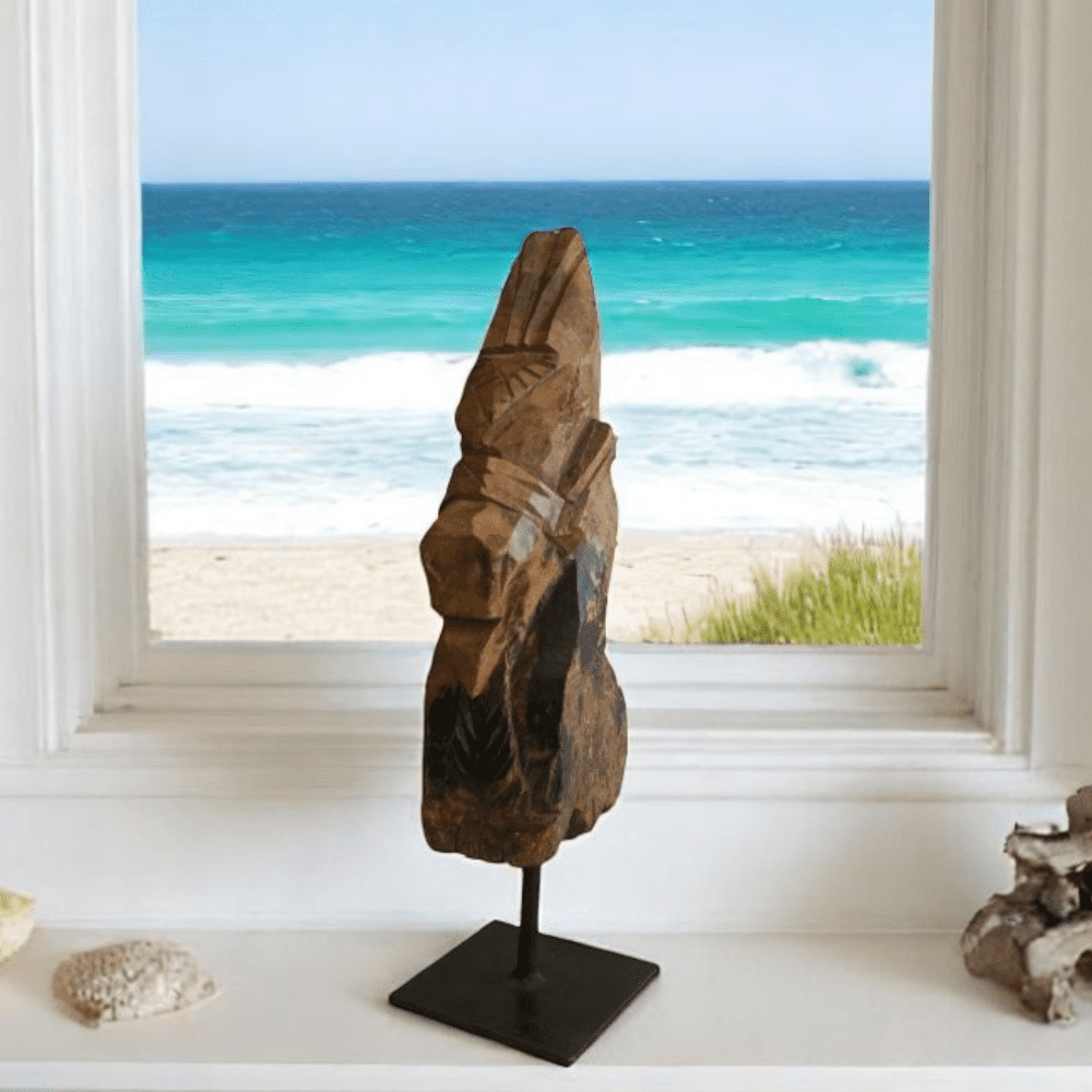 Hand-carved Wooden Primitive Horse Figurine image 11
