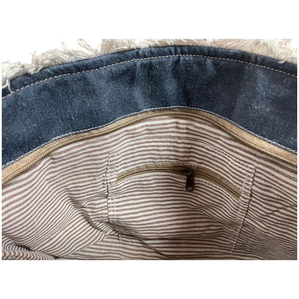 Cotton Canvas Soft Denim Tote Bag image 6