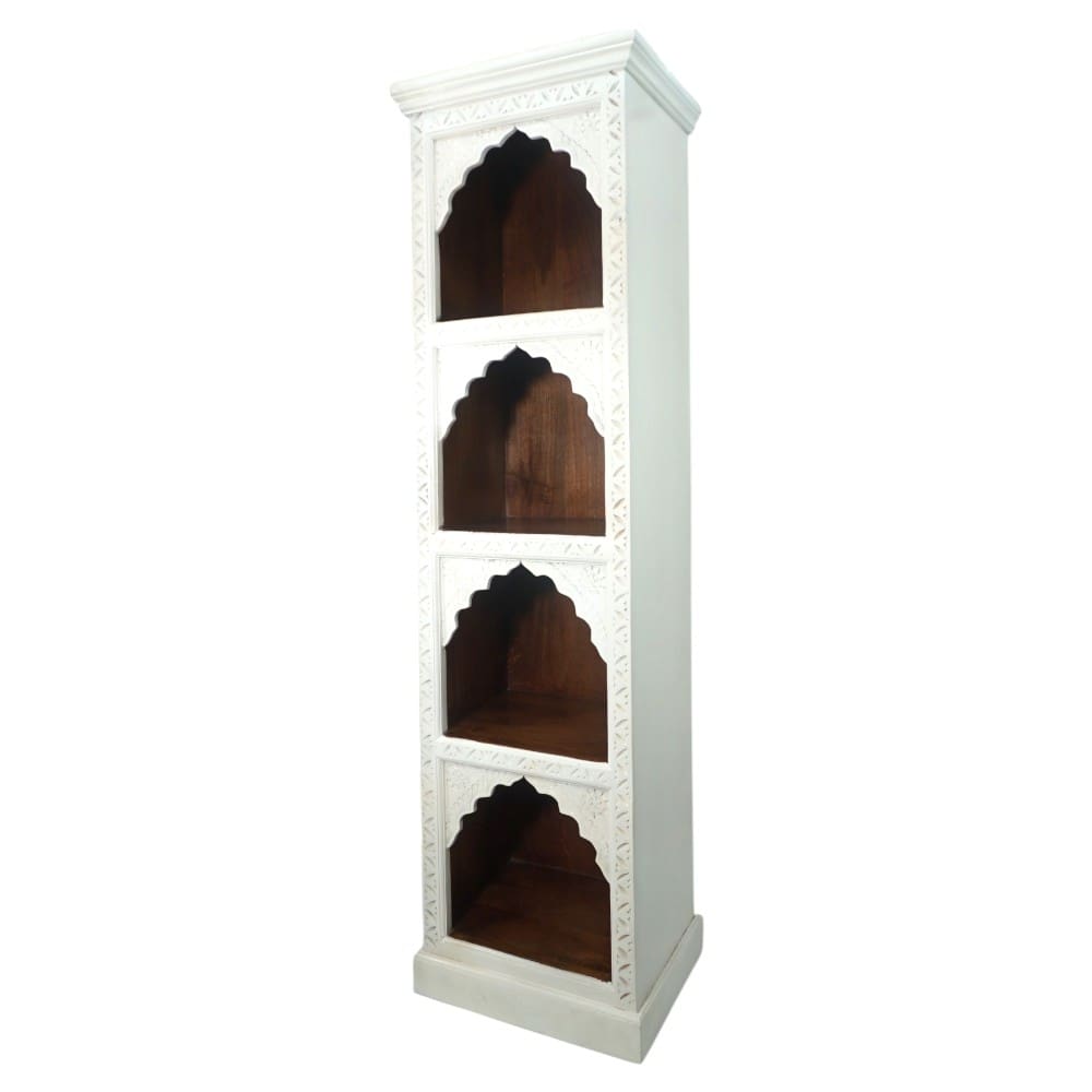 Solid Wood Bookcase Narrow Display Bookshelf image 4