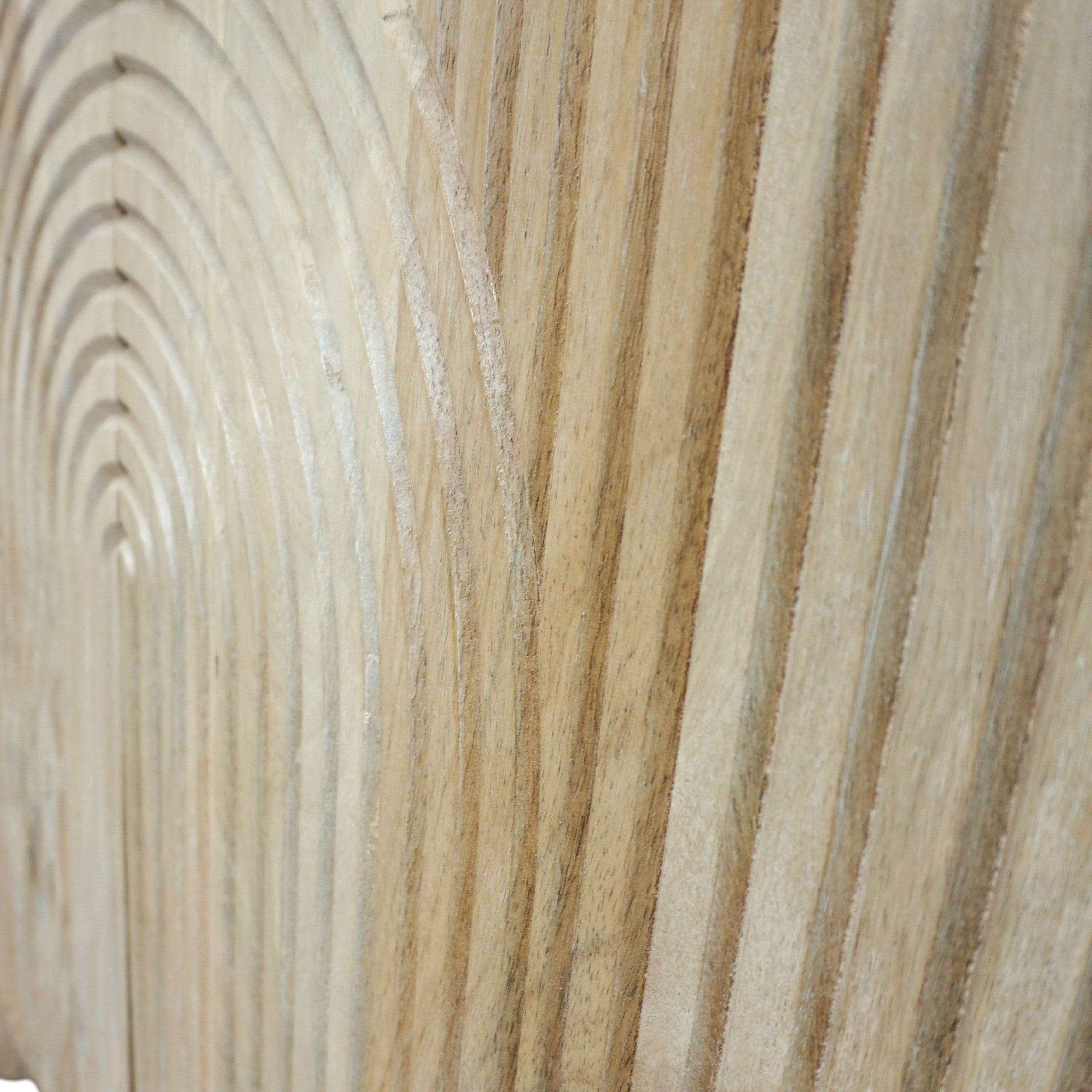 Handmade 47" Whitewashed Mango Wood Cabinet | Hand-carved Detail