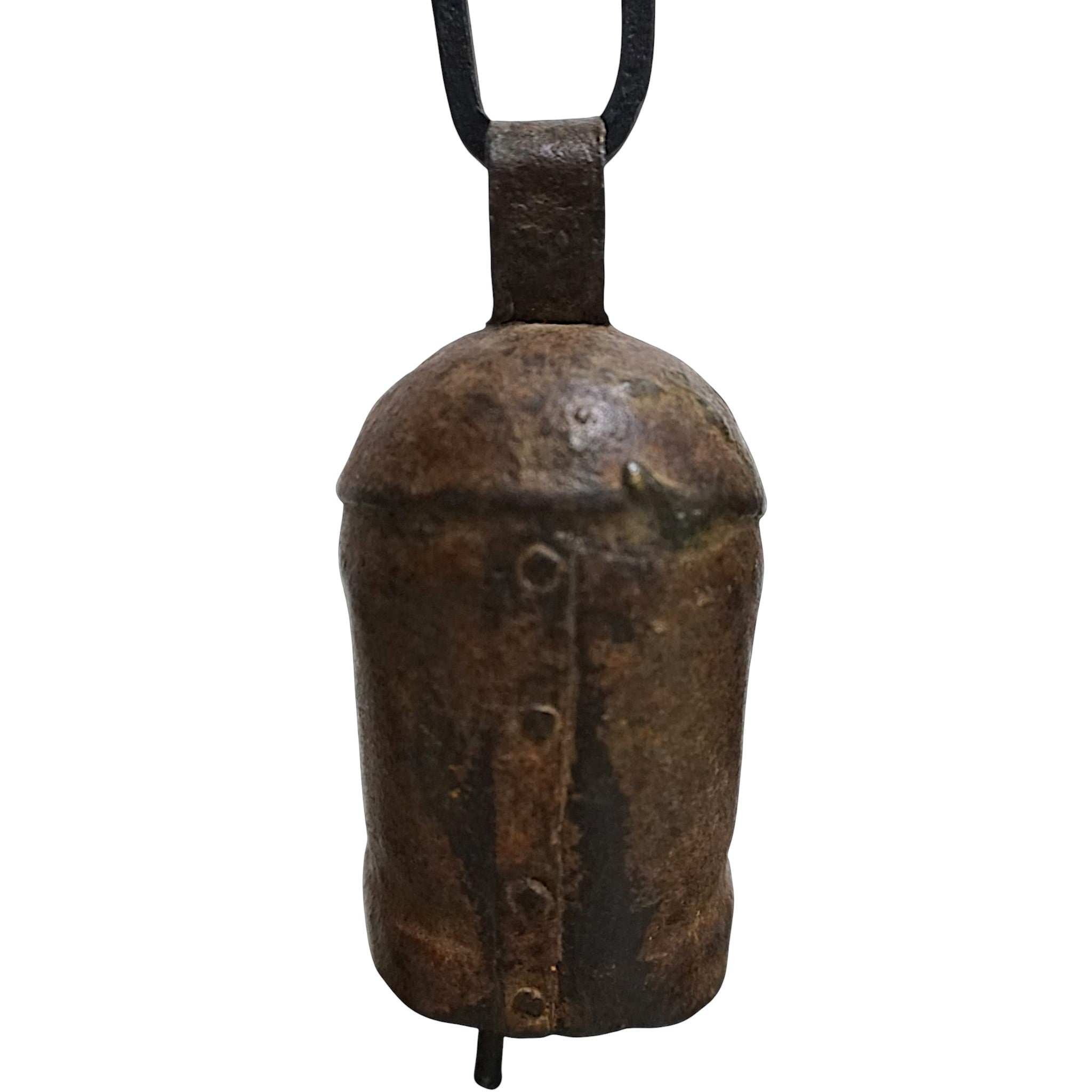 Handcrafted Set of 3 Vintage Bells on Iron Stands | Rustic & Artisan Home Decor