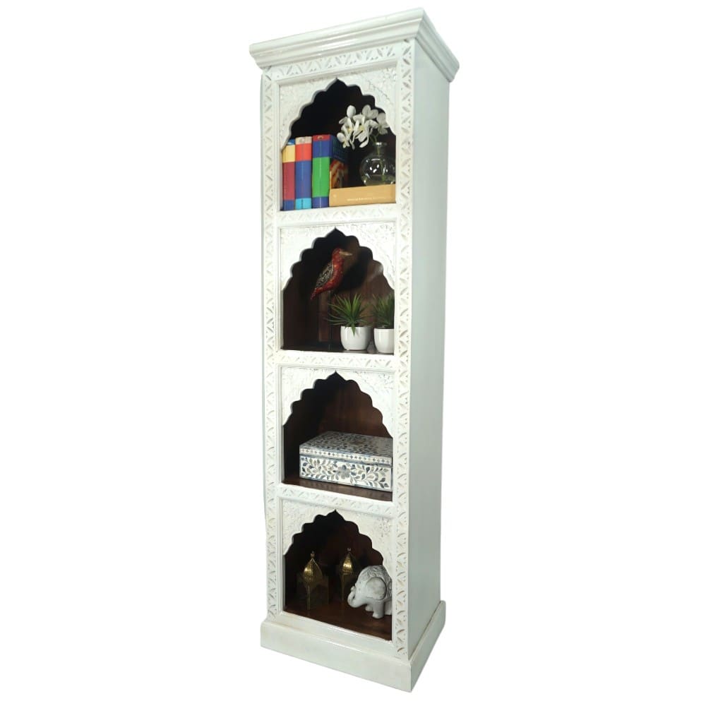 Solid Wood Bookcase Narrow Display Bookshelf image 3