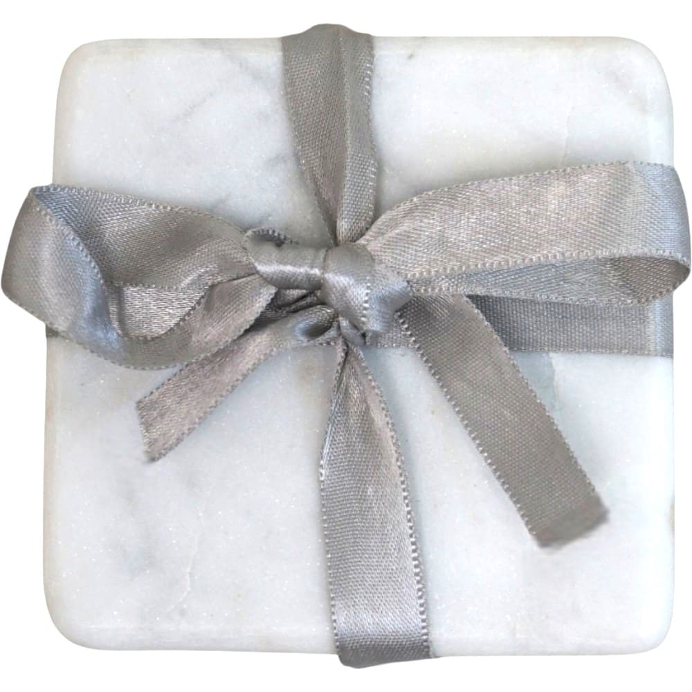 Set of 4 Square Marble Coasters image 1
