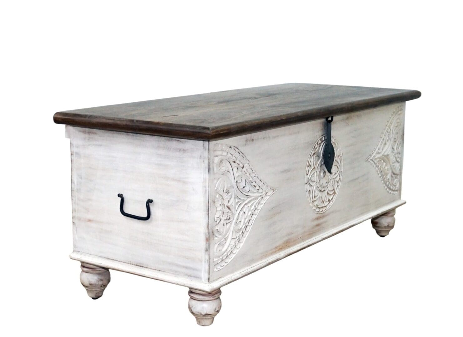 White Trunk Hand-carved Unique Storage Solution image 7
