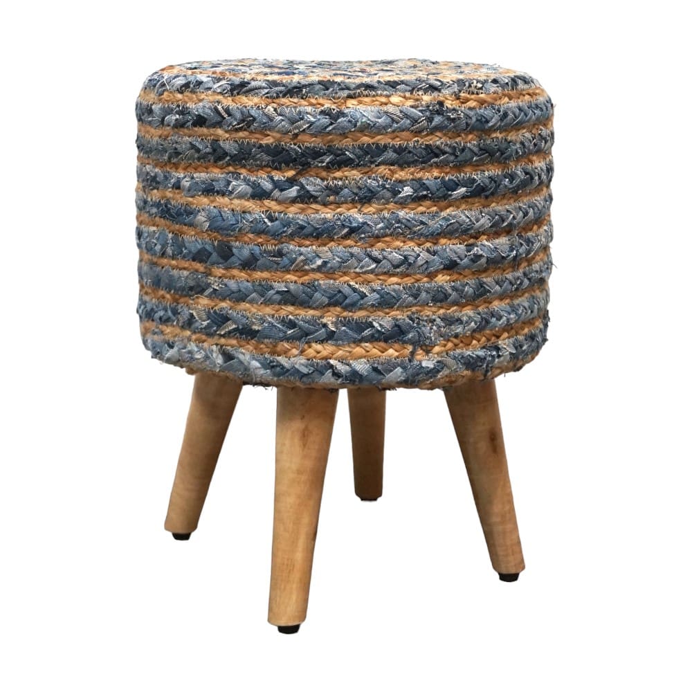 Hand-crafted Jute Stool Multiple Color Options image 9