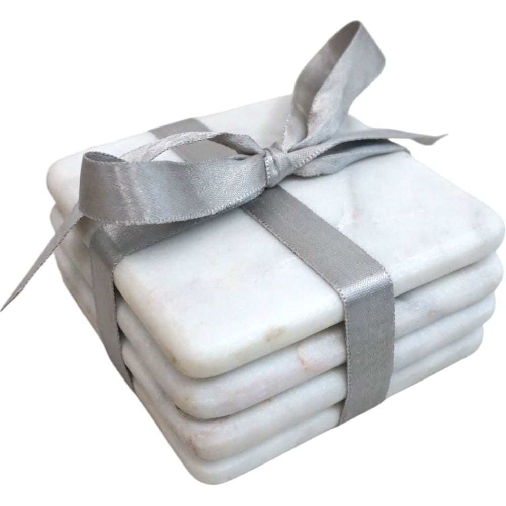 Set of 4 Square Marble Coasters image 6