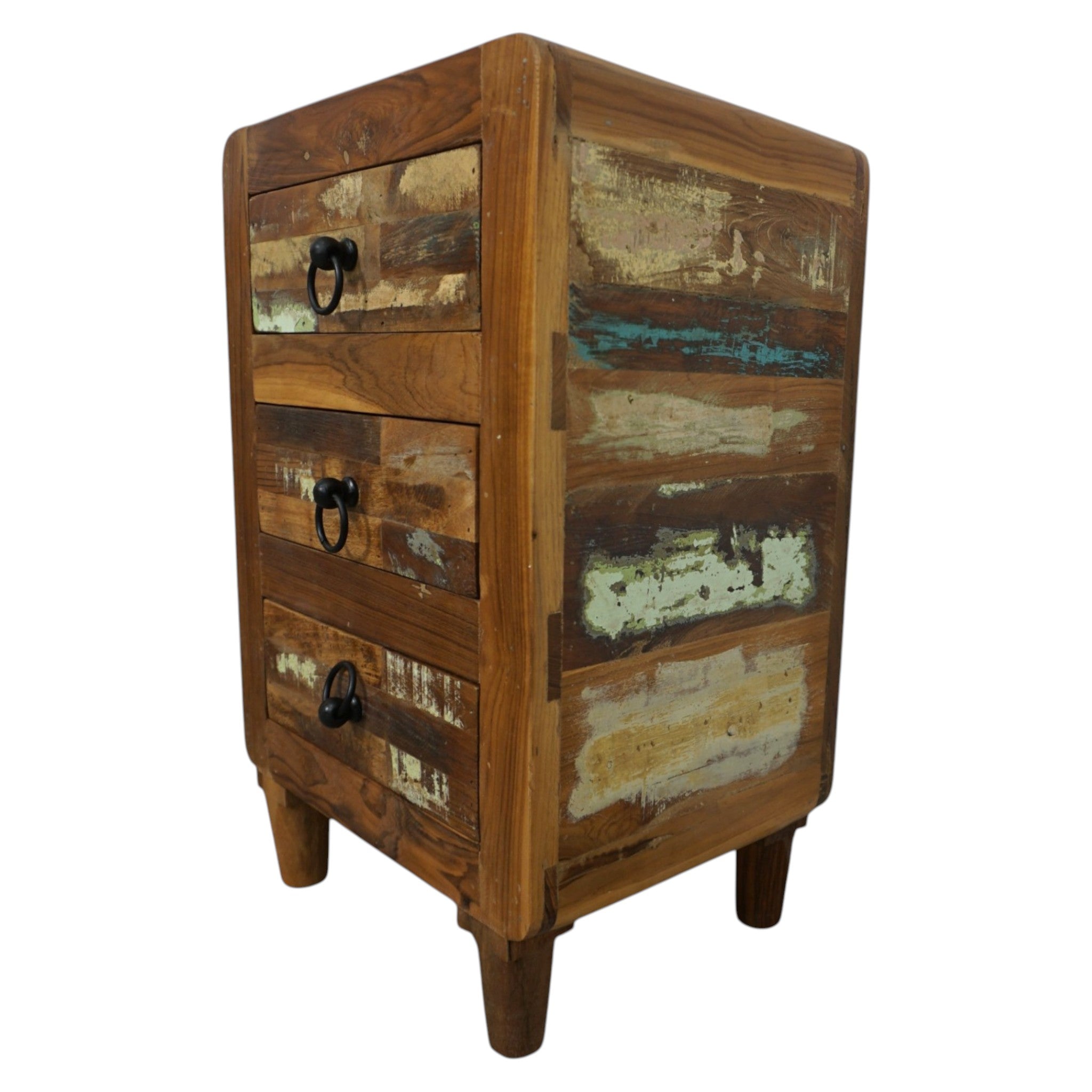 Handcrafted Reclaimed Wood Nightstands | Matched Pair | Rustic & Sustainable Bedside Tables