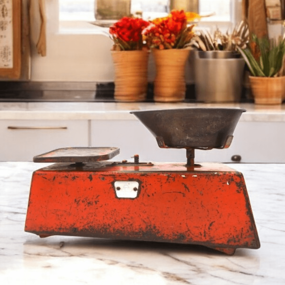 Vintage Kitchen Scale Red image 0