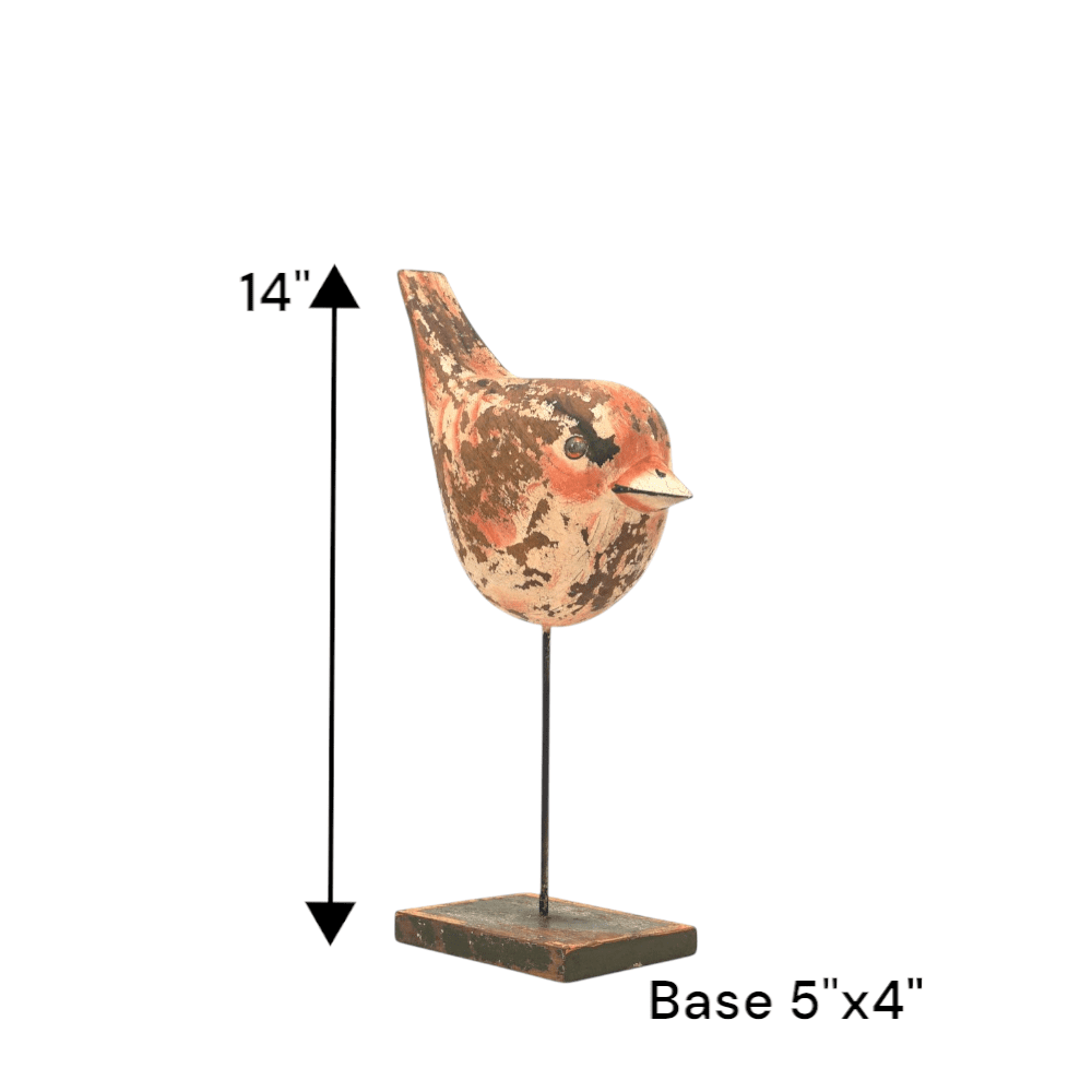 Reclaimed Wood Bird Hand-carved Decor Accent image 2