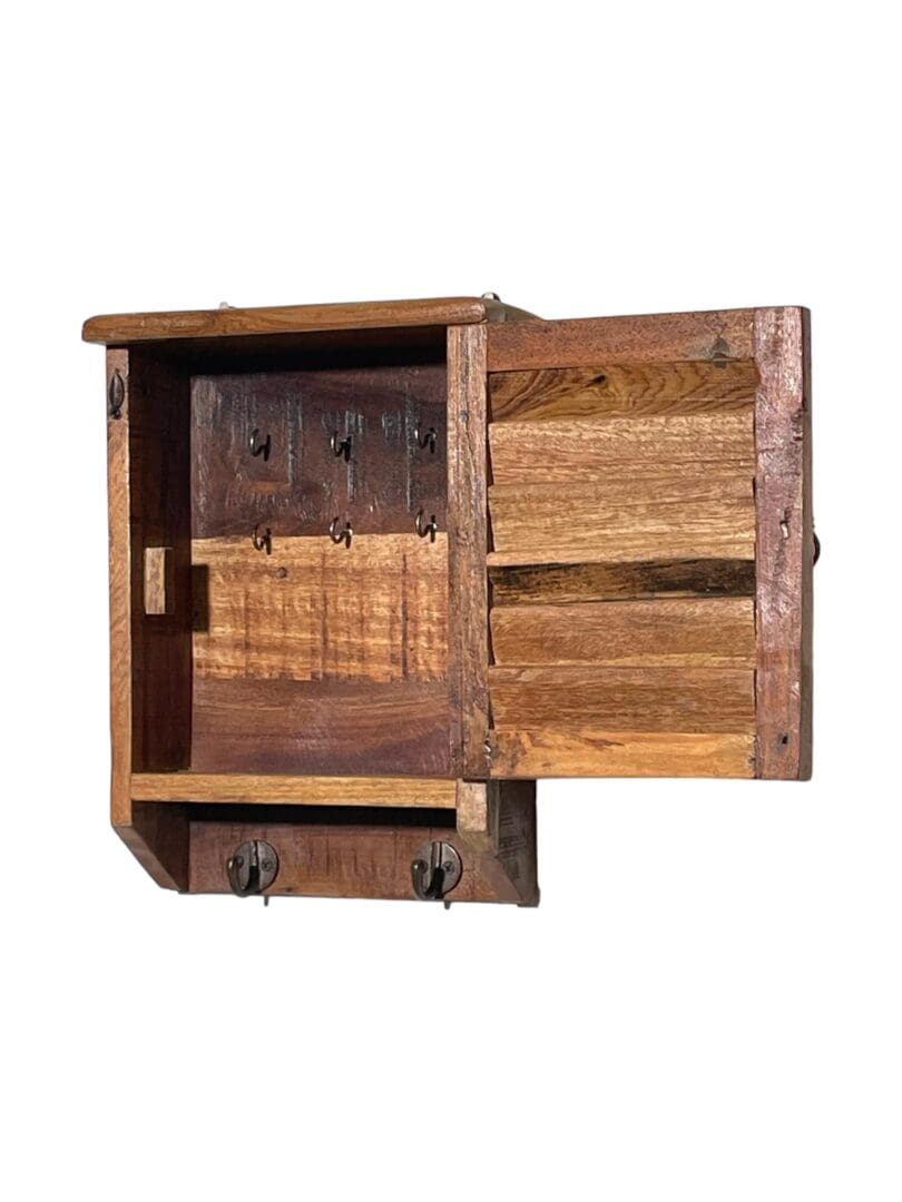 Farmhouse Style Key Cupboard Reclaimed Wood image 7