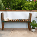 Hand-Crafted Backless Reclaimed Wood Bench image 0