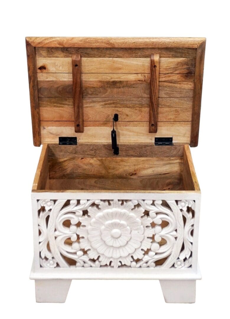Small Mandala Cut-Out Trunk with Square Legs image 4