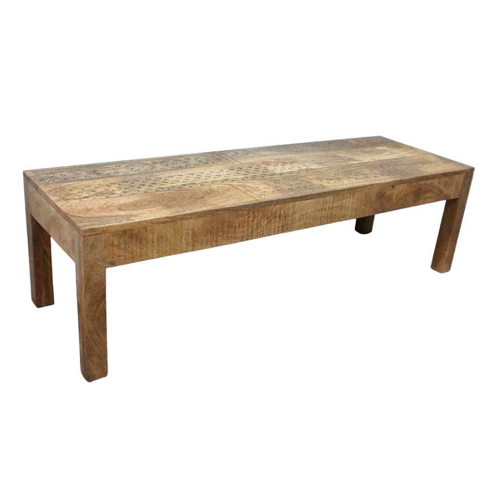 Natural Wood Coffee Table or Entry Bench image 4