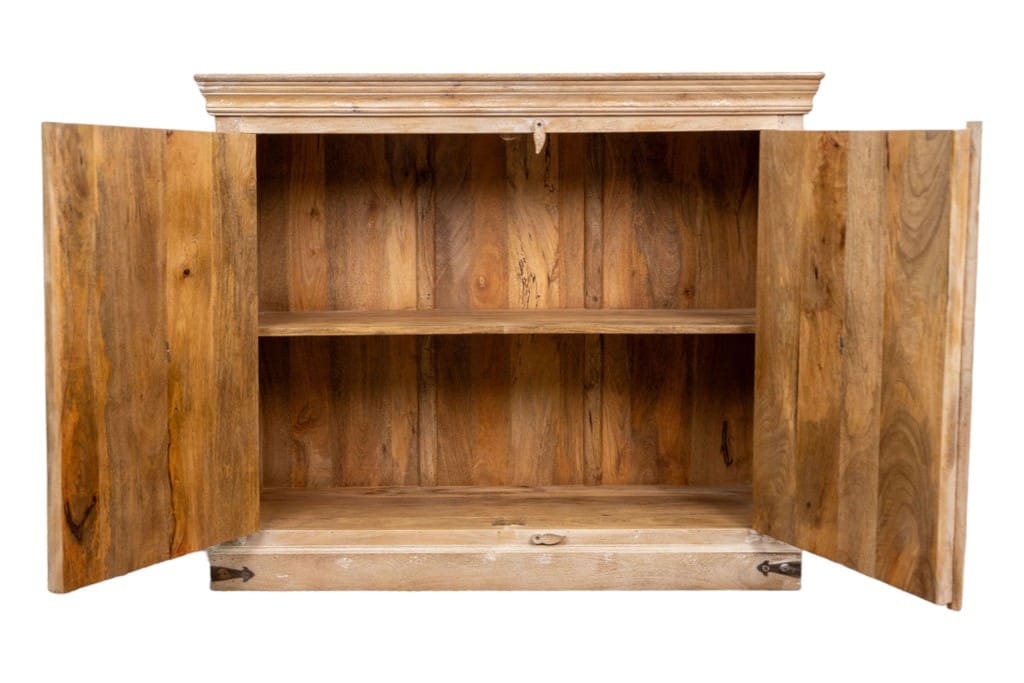 Solid Mango Wood Sideboard Versatile Storage image 2