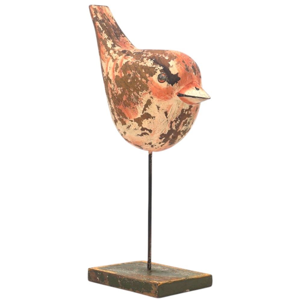Reclaimed Wood Bird Hand-carved Decor Accent image 1