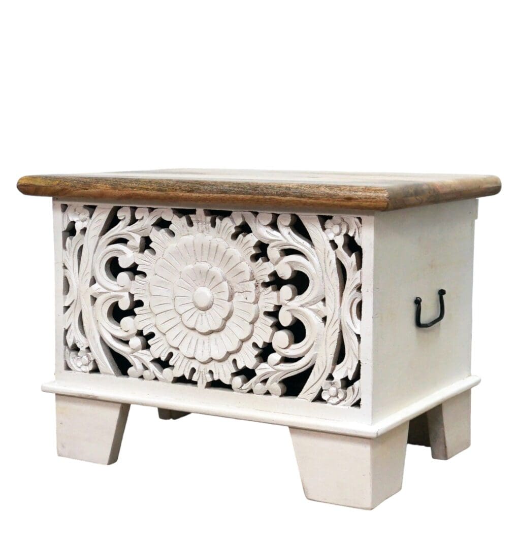 Small Mandala Cut-Out Trunk with Square Legs image 5
