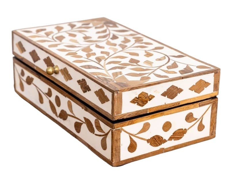 Rectangular Teak Inlay Box image 2
