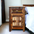 Rustic Reclaimed Wood Bedside Table image 0
