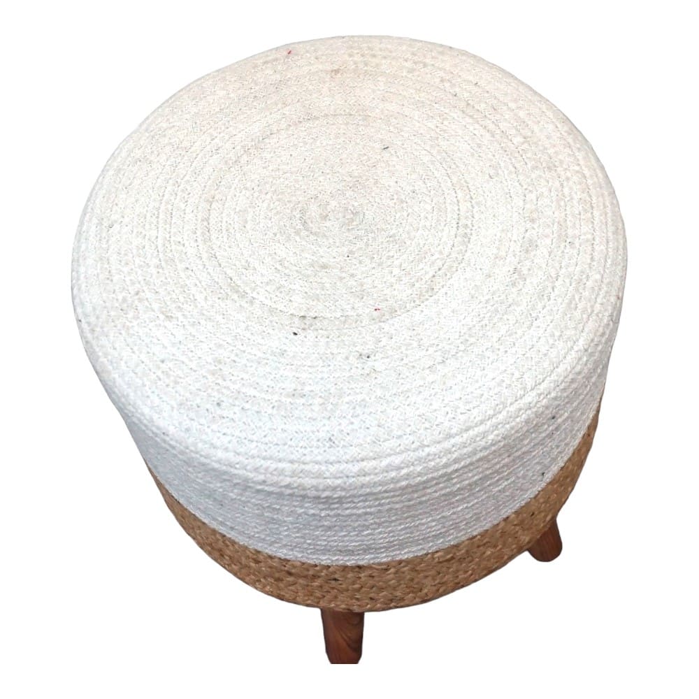 Hand-crafted Jute Stool Multiple Color Options image 23