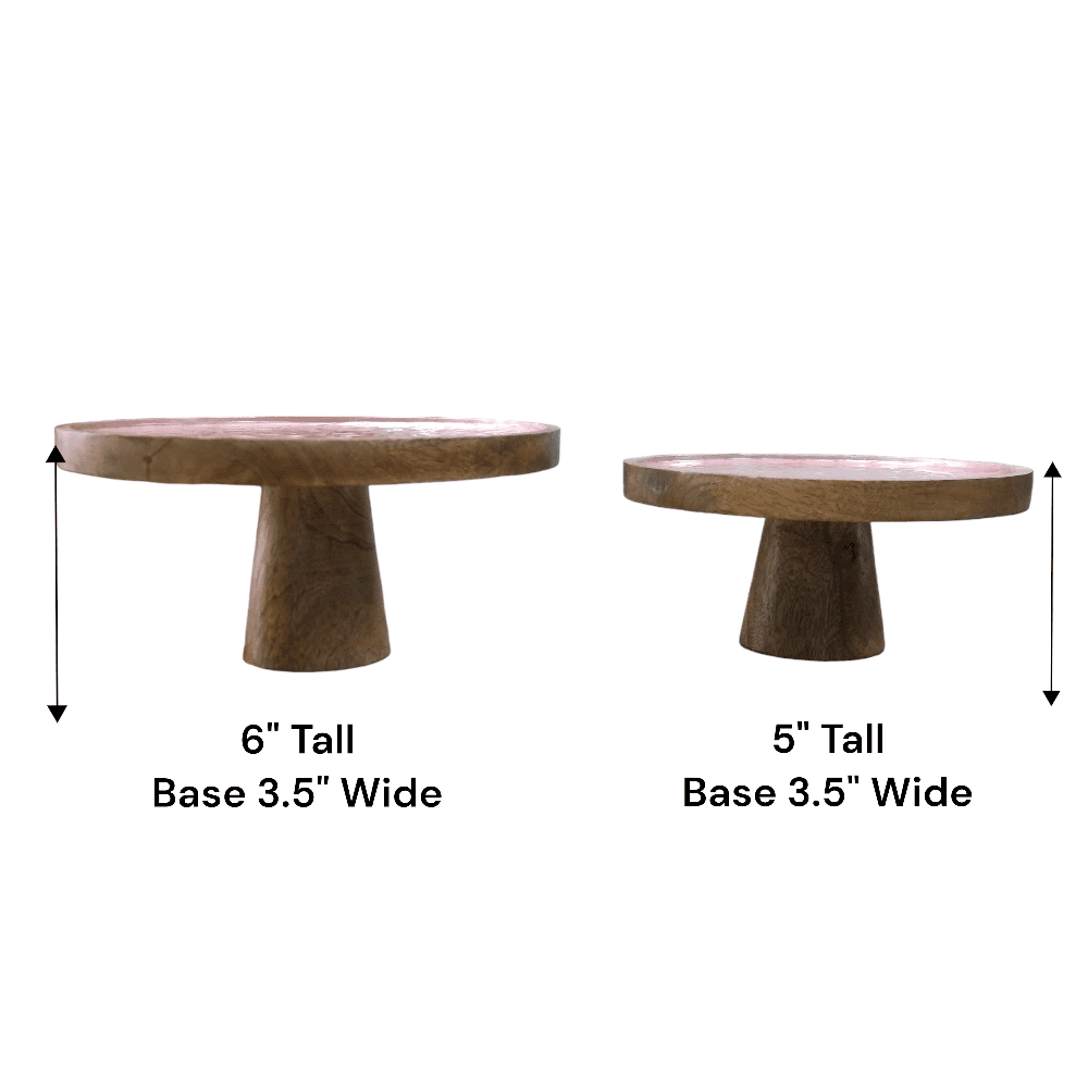 Set of 2 Unique Hand-crafted Cake Stands image 10