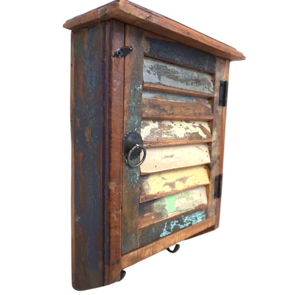 Farmhouse Style Key Cupboard Reclaimed Wood image 12