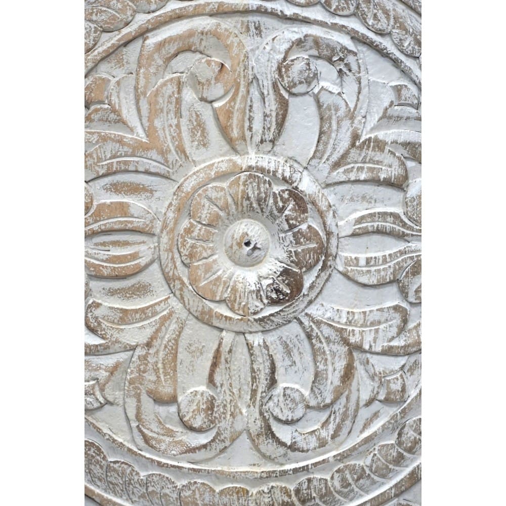 Hand-crafted Sandblasted Natural Mango Wood Sideboard image 8