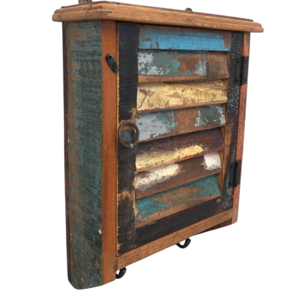 Farmhouse Style Key Cupboard Reclaimed Wood image 16