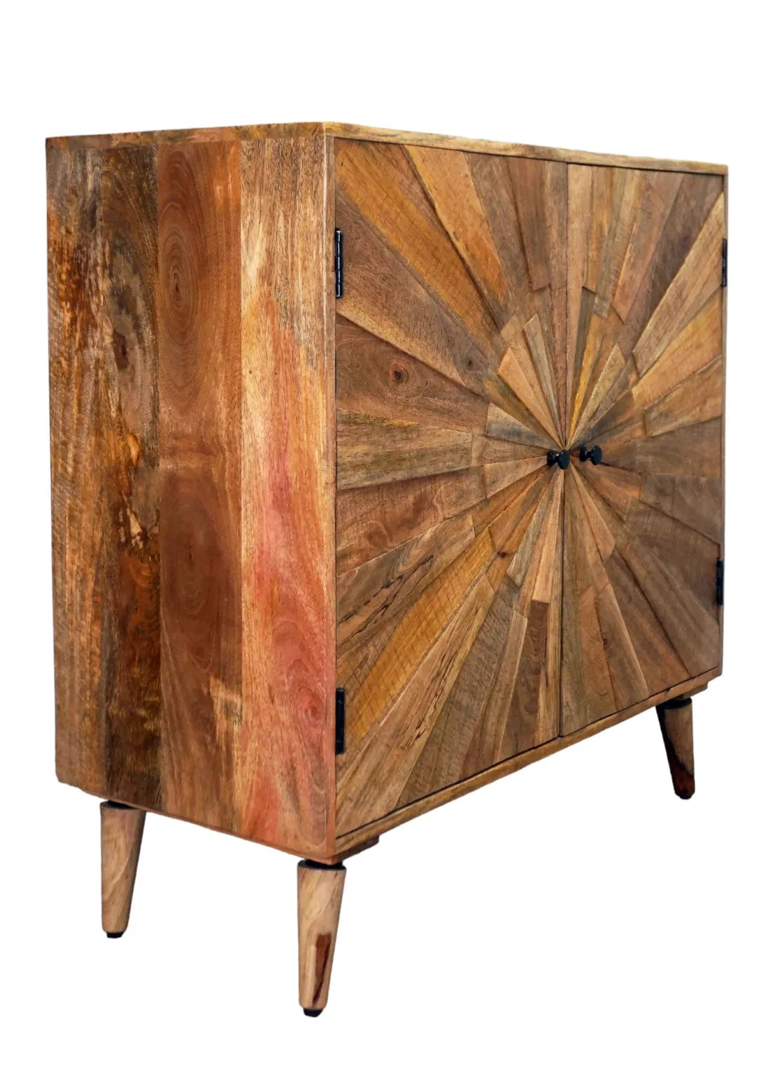 Solid Wood Cabinet Stunning Sunburst with 2 Doors image 4