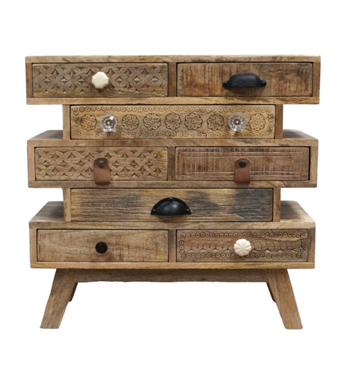 Unique Multi-Drawer Side Table image 1