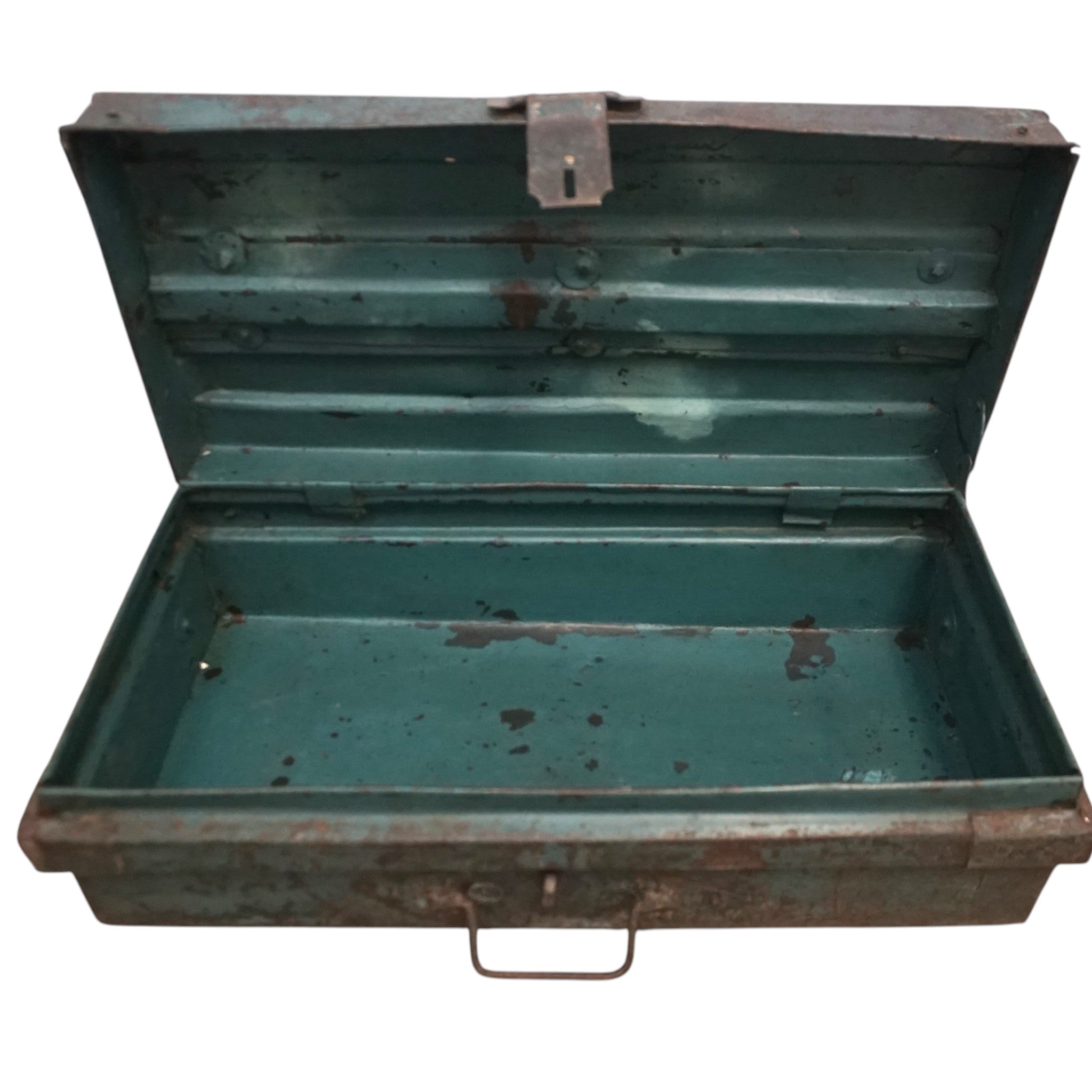 Vintage Metal Travel Trunk | Rustic Storage | Unique Gift Idea