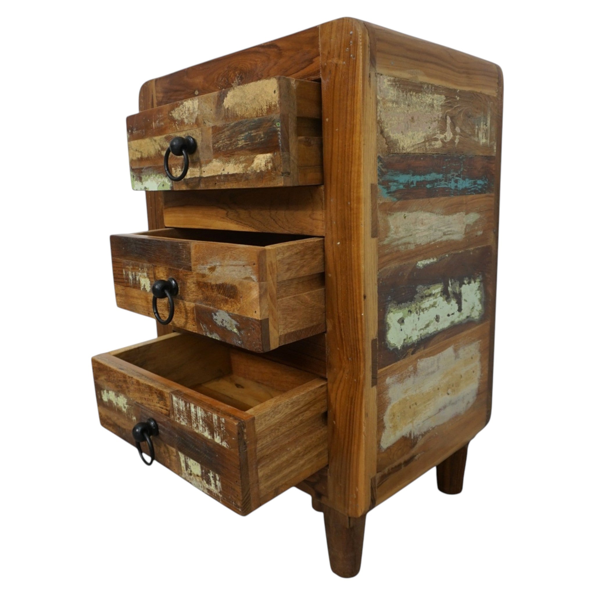 Handcrafted Reclaimed Wood Nightstands | Matched Pair | Rustic & Sustainable Bedside Tables