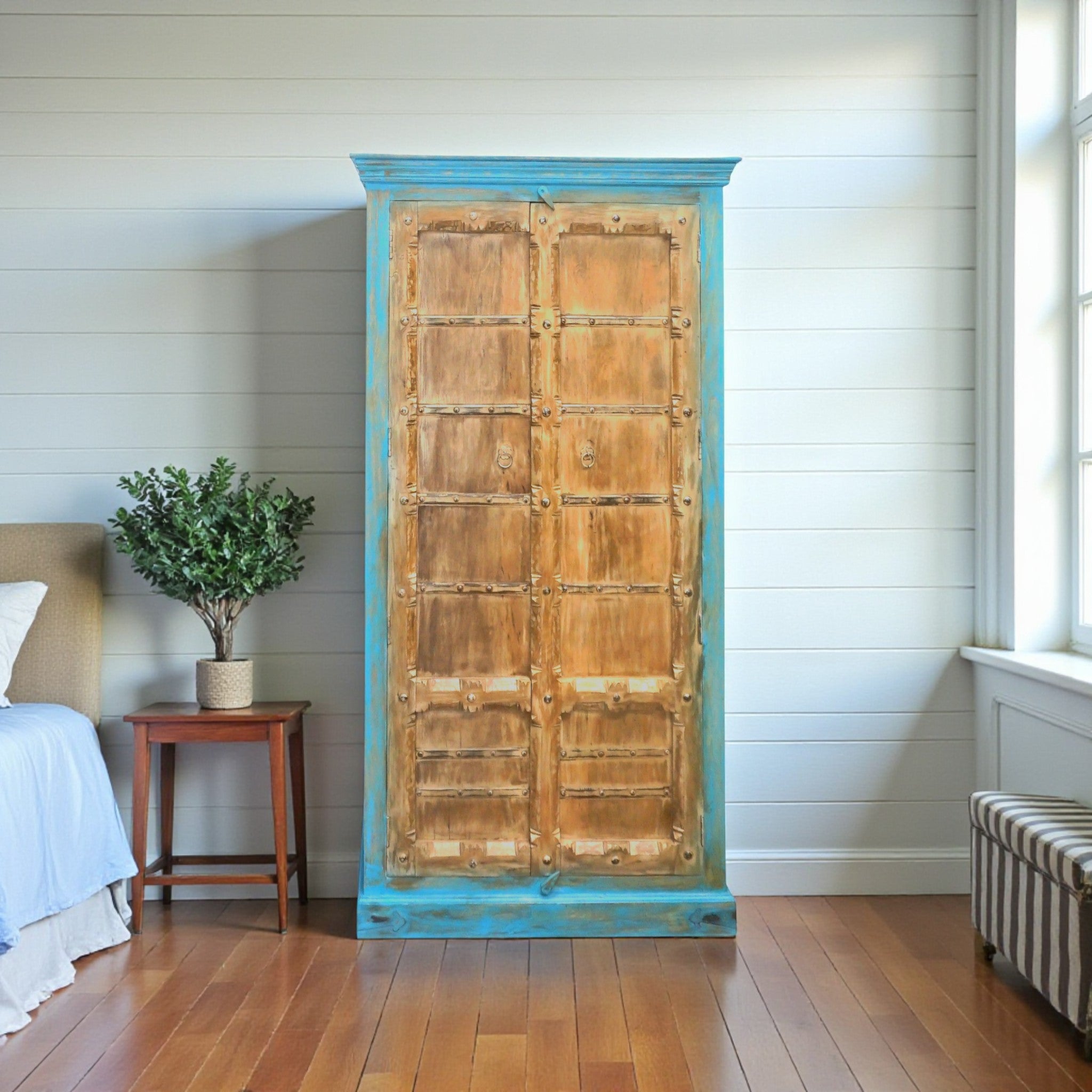 Hand-crafted Solid Wood Armoire