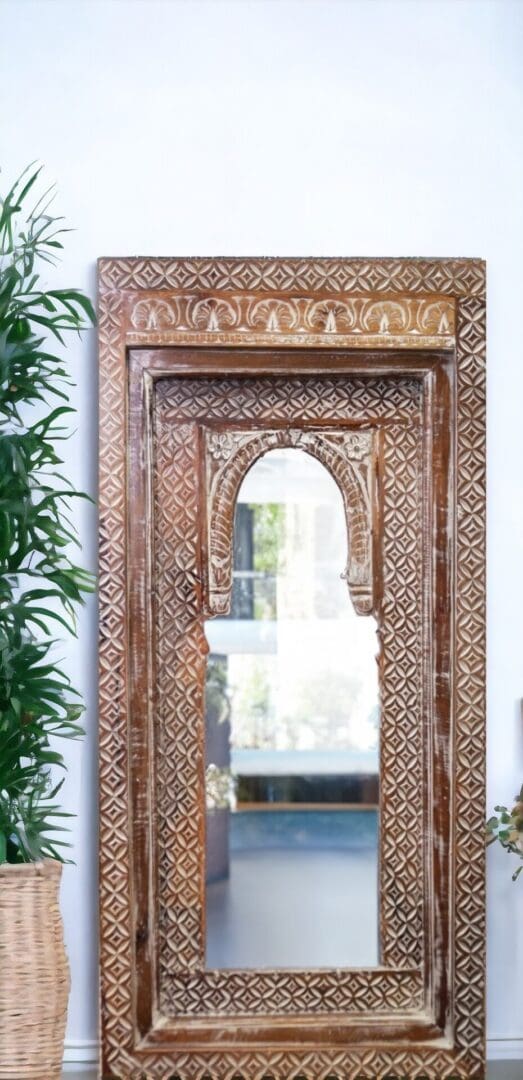 Unique Temple Style Mirror Handmade Perfection image 0
