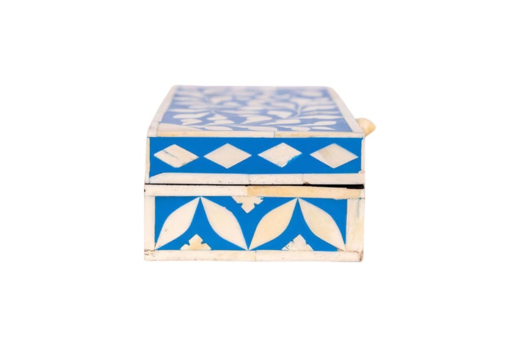 Blue and White Keepsake Box Hand-crafted image 4