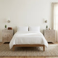 Pair of White Metal Side Table Hand-Embossed image 0