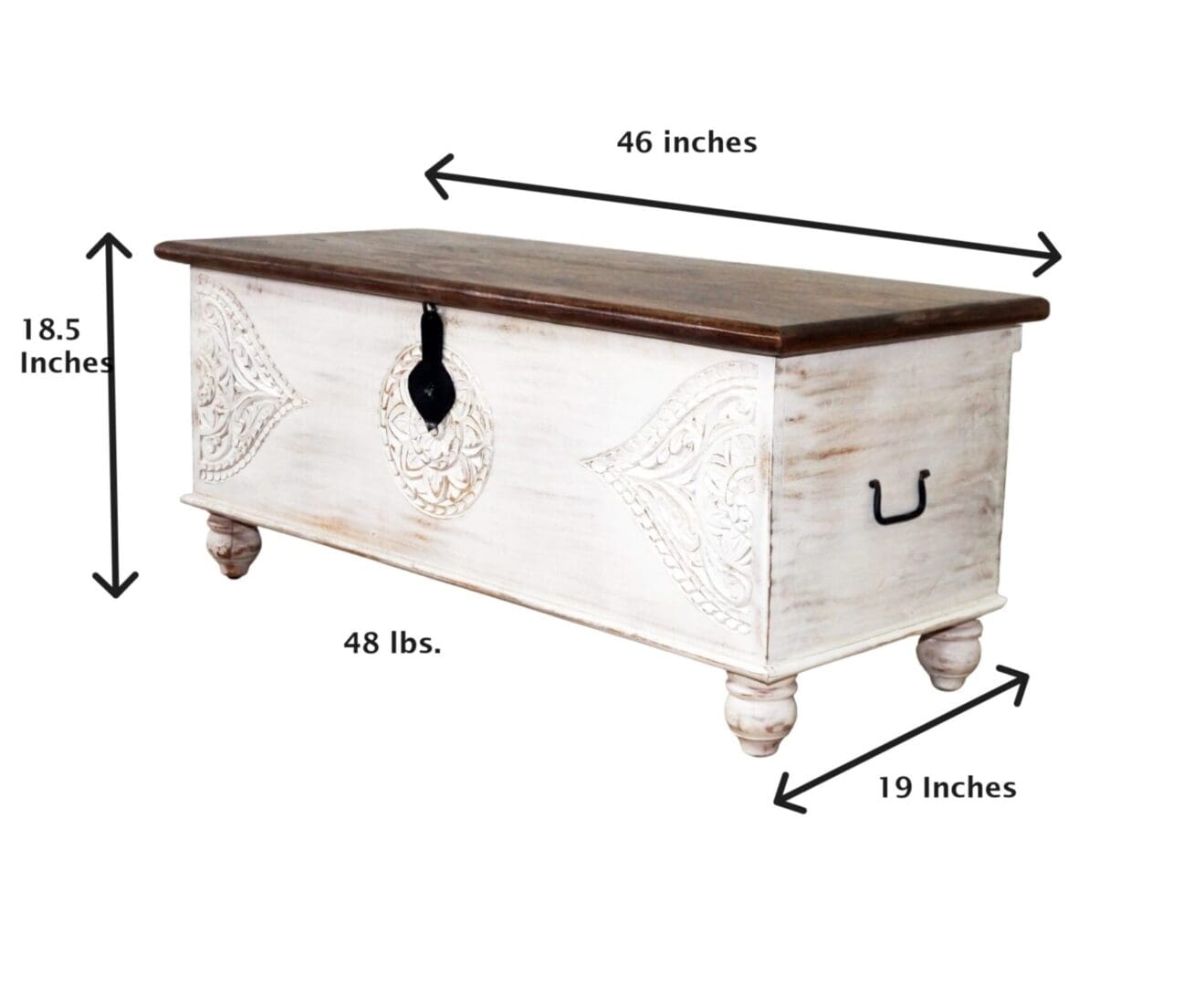 White Trunk Hand-carved Unique Storage Solution image 10