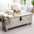 White Trunk Hand-carved Unique Storage Solution image 0
