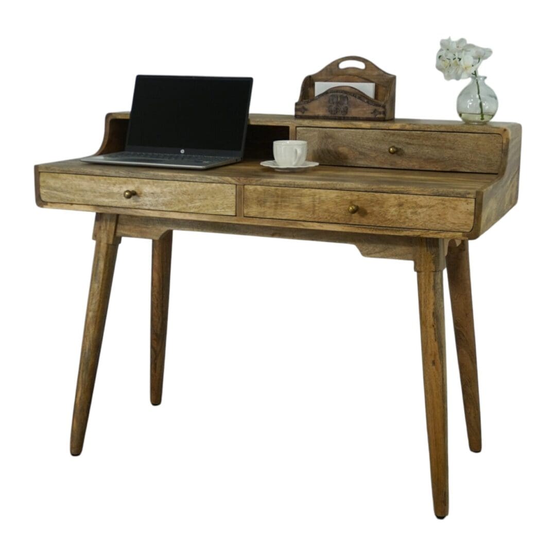Rustic Hand-crafted Solid Wood Desk or Bedroom Vanity image 10