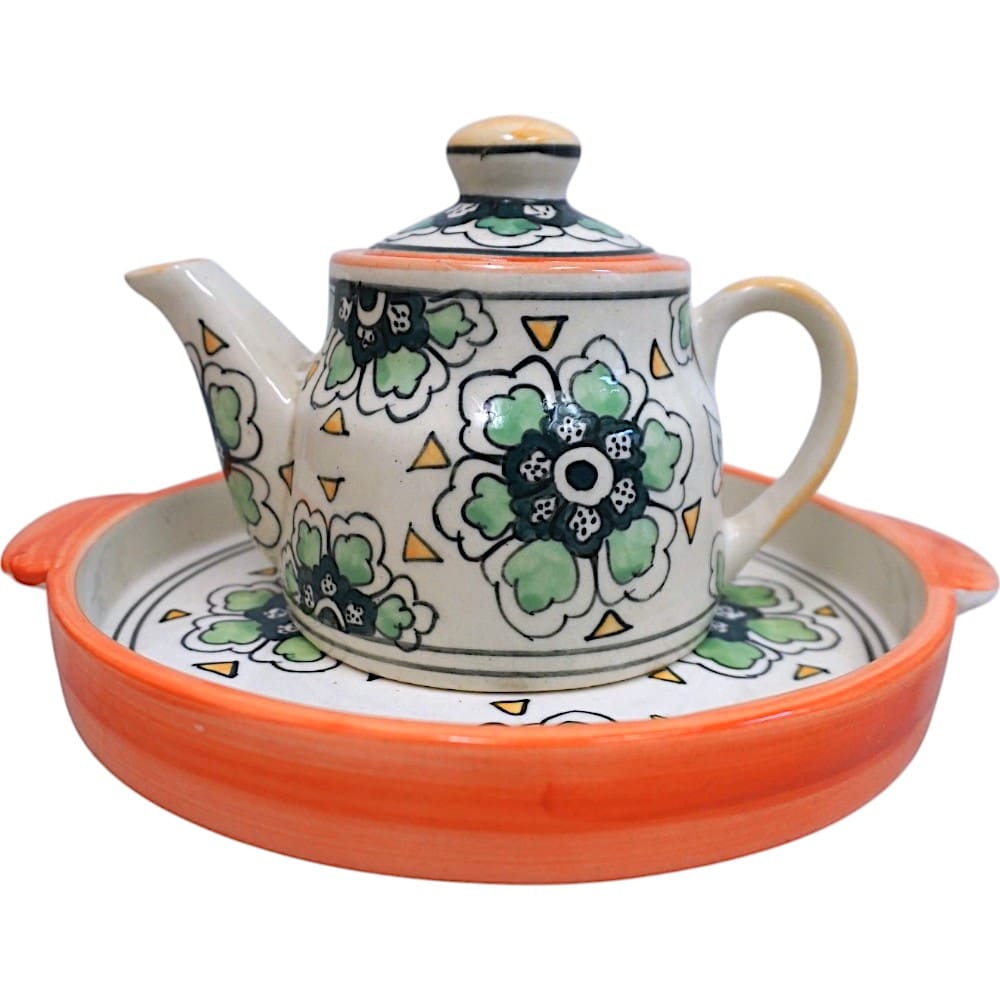 Ceramic Teapot with a Matching Tray image 2