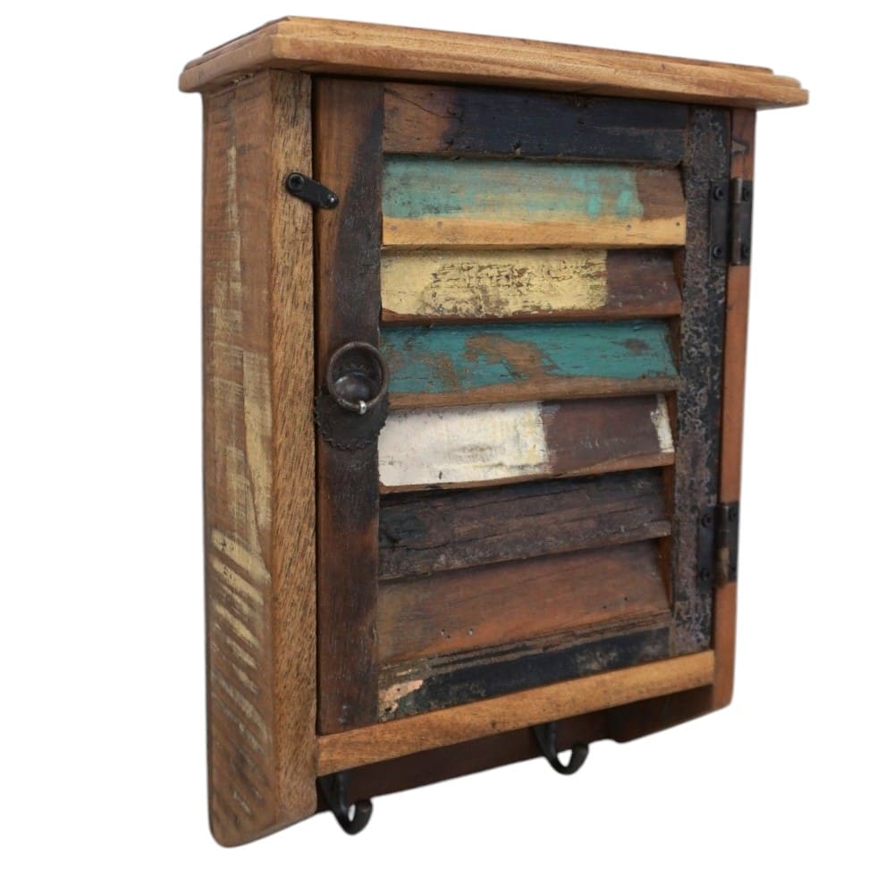 Farmhouse Style Key Cupboard Reclaimed Wood image 14