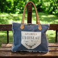 Cotton Canvas Soft Denim Tote Bag image 0