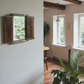 Vintage Accent Mirror Window with Shutters - 8 image 0