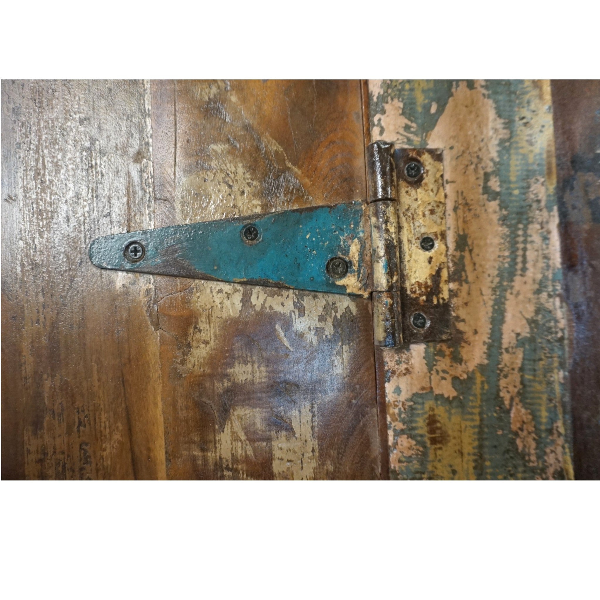Handcrafted Large Reclaimed Wood Trunk Coffee Table | Storage & Wooden Wheels