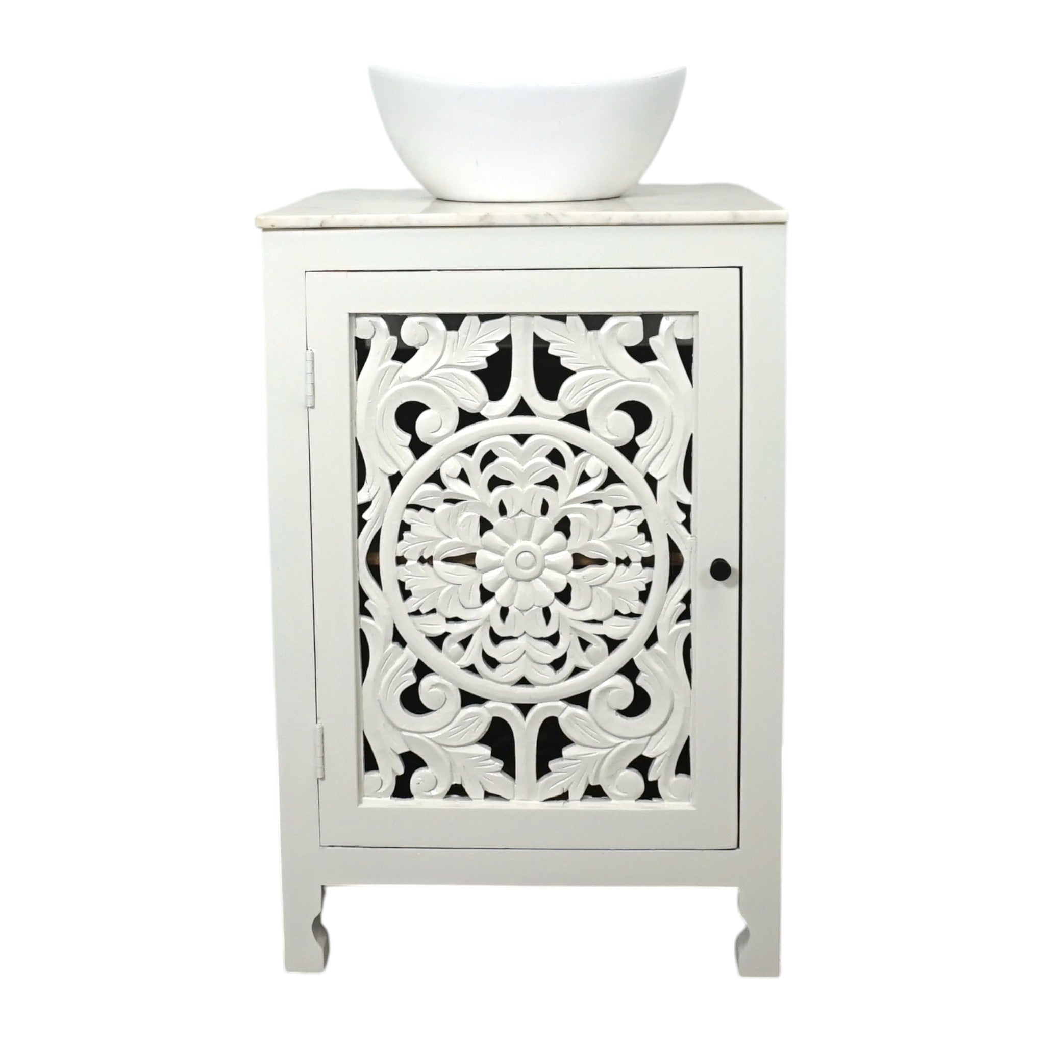 Hand-carved 24″ Vanity Stunning Natural Wood