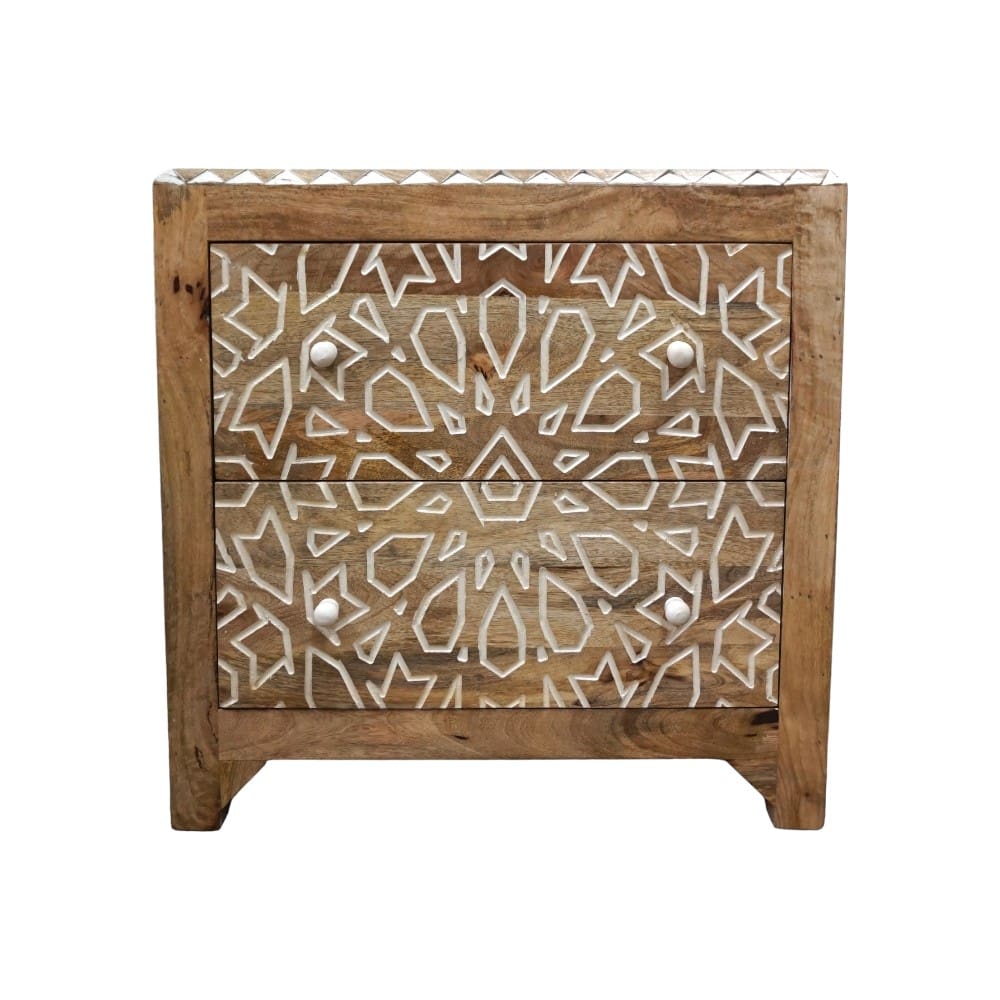 Geometric Nightstand Hand-crafted image 5
