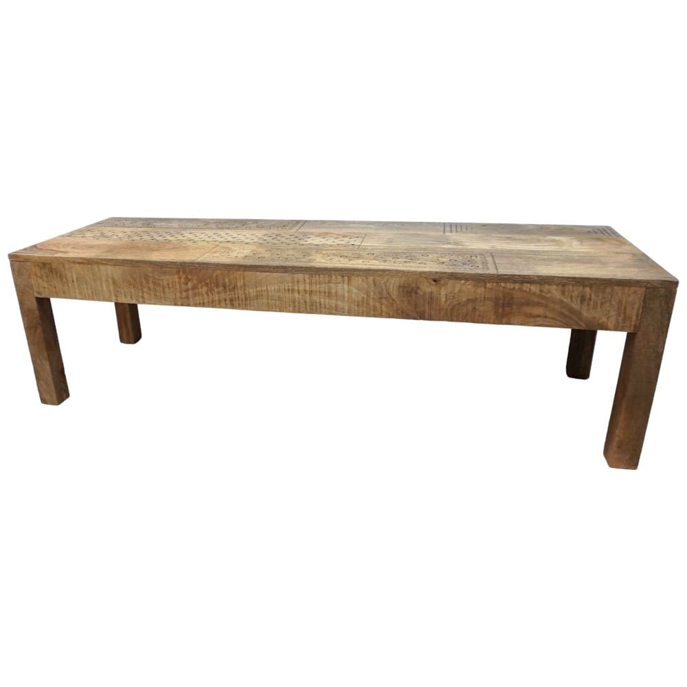 Natural Wood Coffee Table or Entry Bench image 3