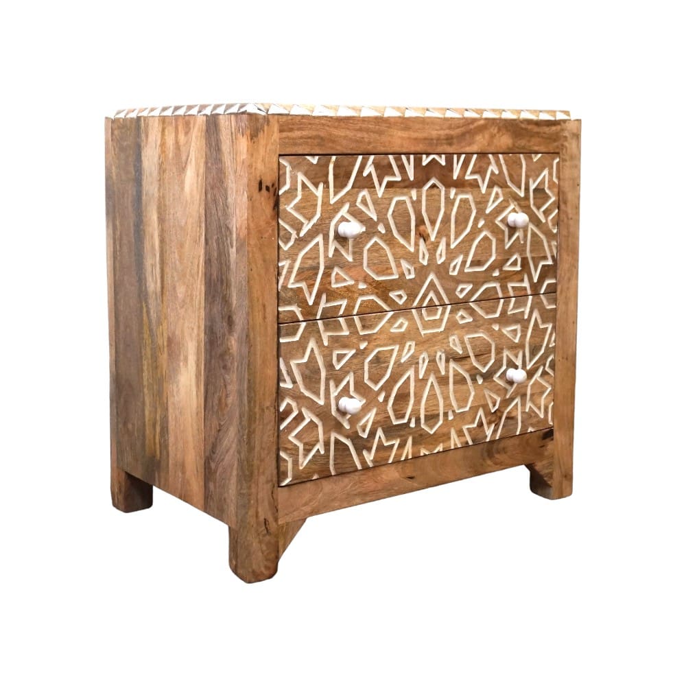 Geometric Nightstand Hand-crafted image 7